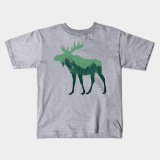 moose lover,moose gift animal moose nature in alaska elk Kids T-Shirt